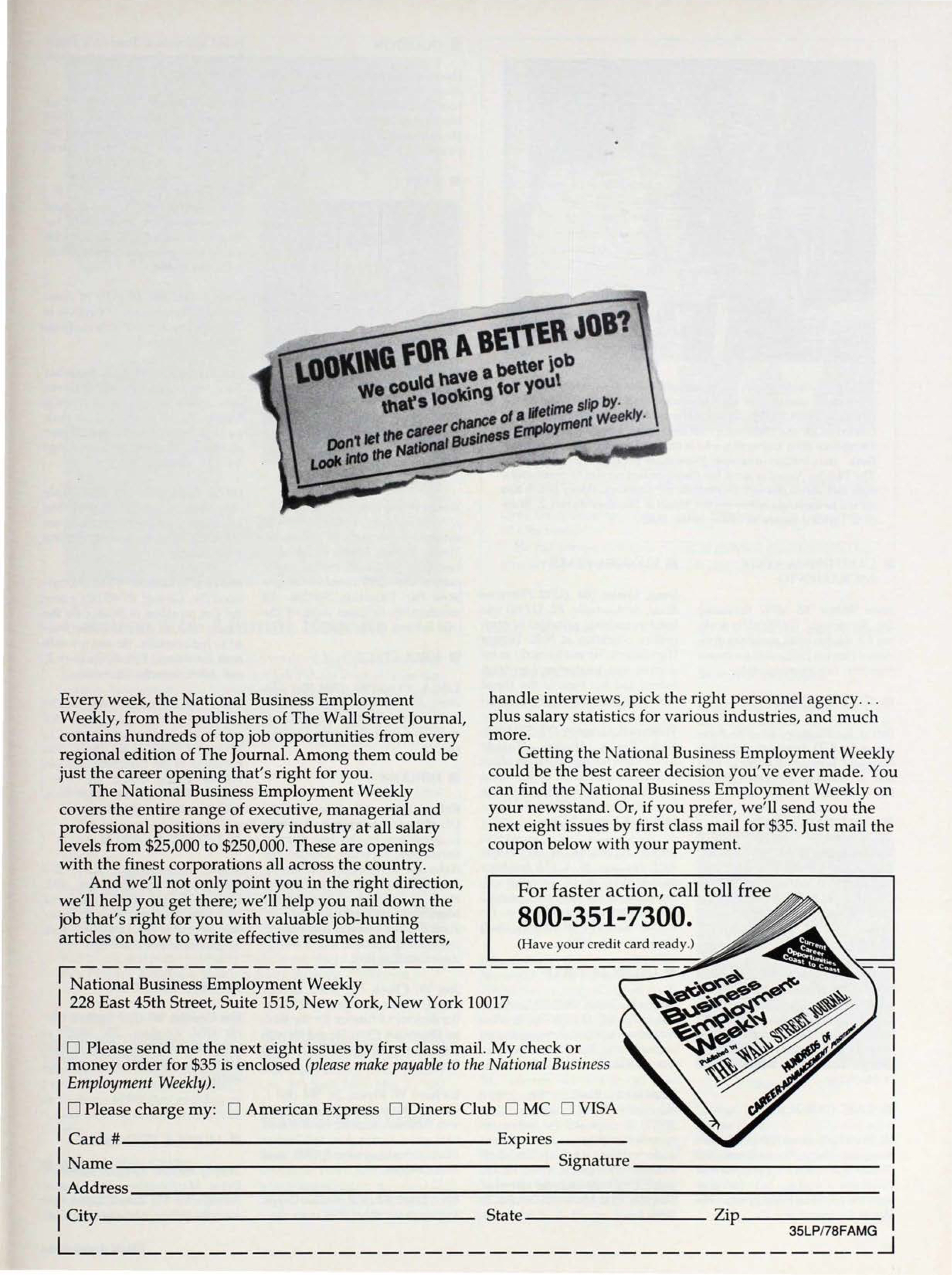 National Business Employment Weekly